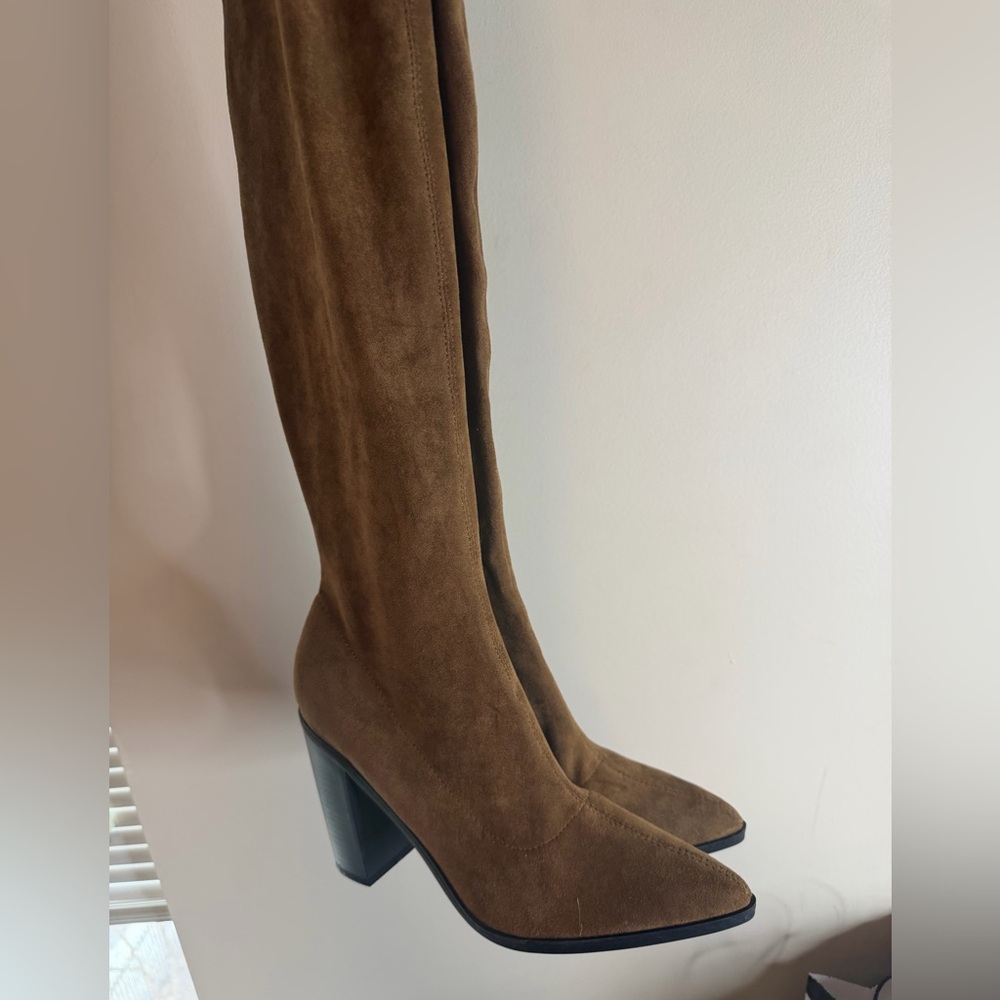 Forever 21 Brown Suede Knee-High Boots